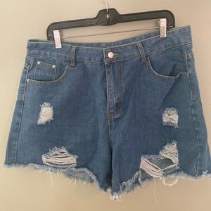 Real denim shorts NWOT